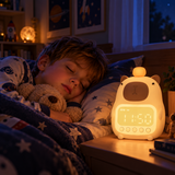 CappyClock – Söt & mångsidig – digital väckarklocka för barn med nattlampa