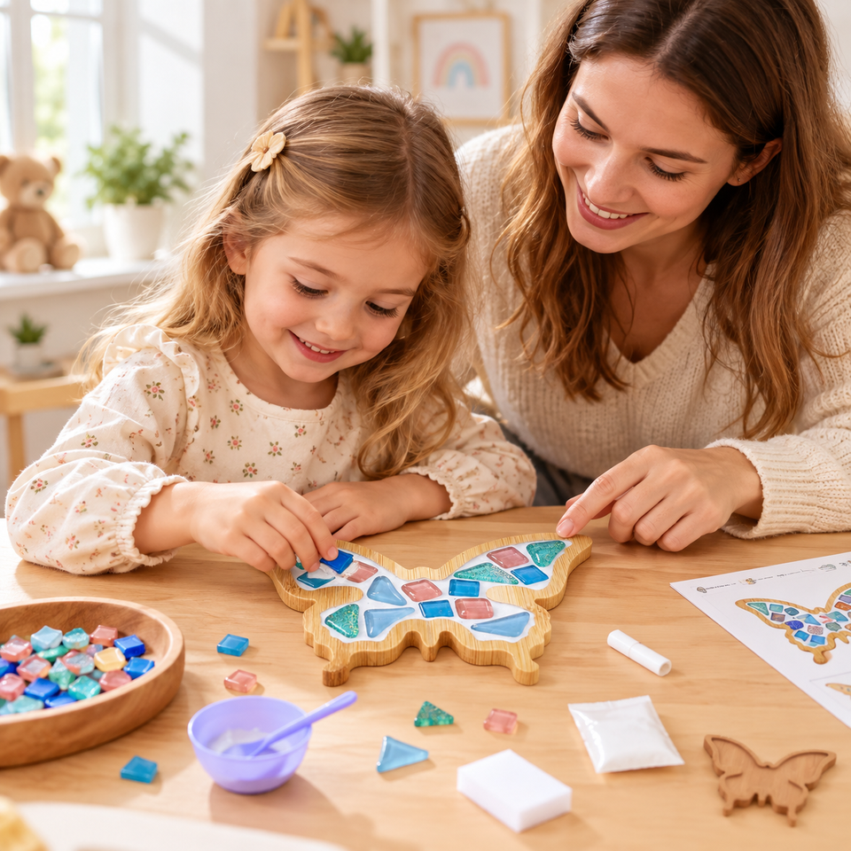 MosaicFun – Kreativt & färgglatt – DIY-mosaikunderlägg