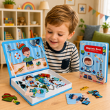 MagniPlay – Lärorikt & kreativt – Magnetiskt pusselbok
