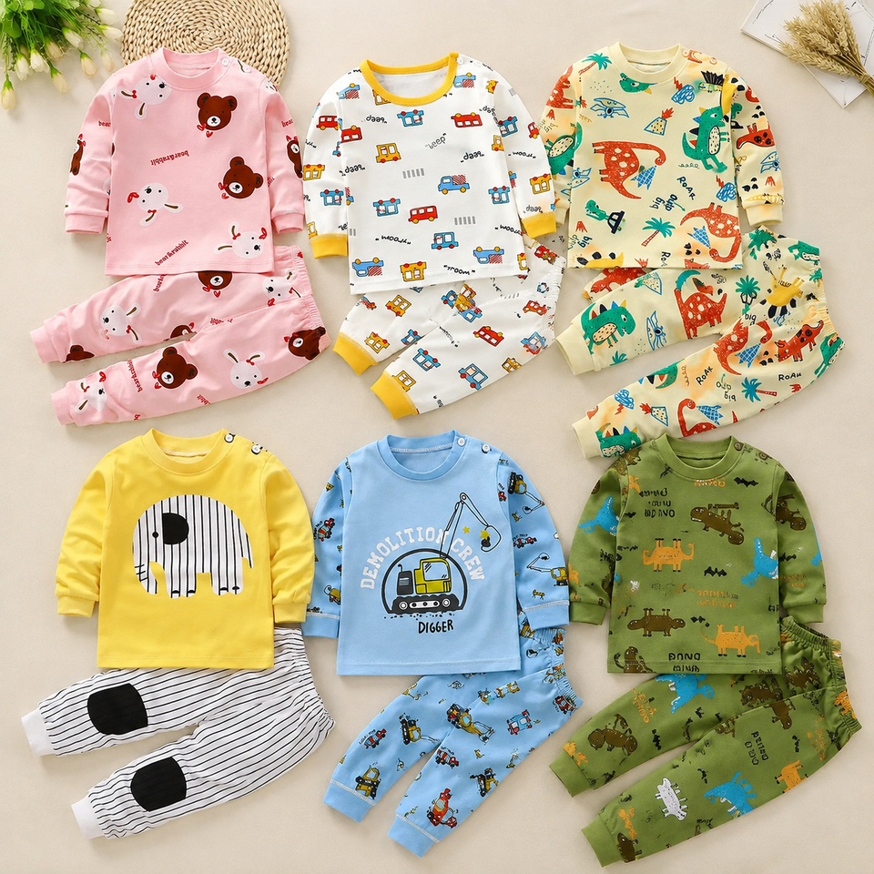 SleepBuddy – Mjukt och bekvämt – pyjamas för barn med långa ärmar