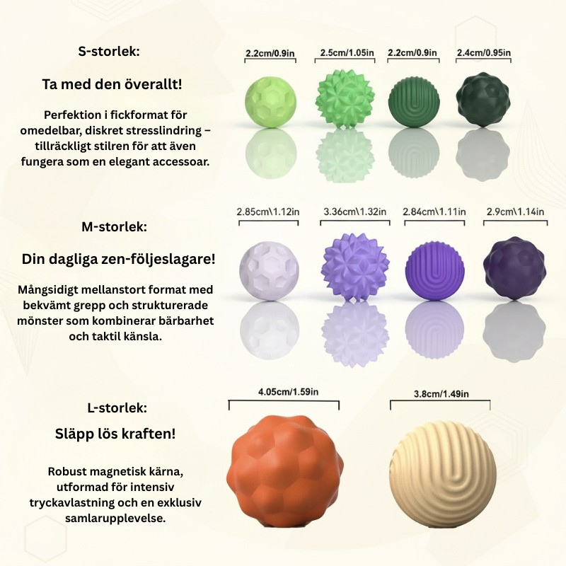 CalmSphere – Mjuk & fokuserad – Magnetiskt stressleksak