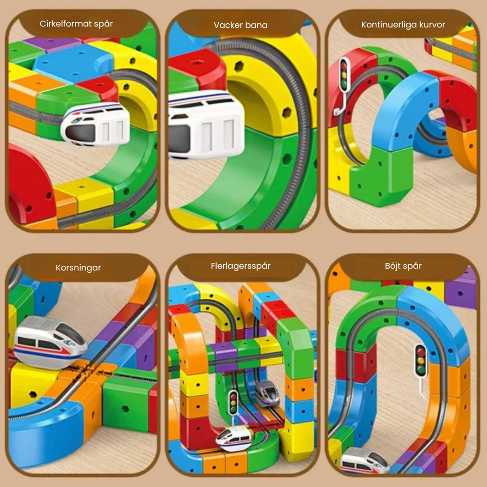 DIY Cube Track – Kreativt & Aktivt – Kreativ DIY-tågbana