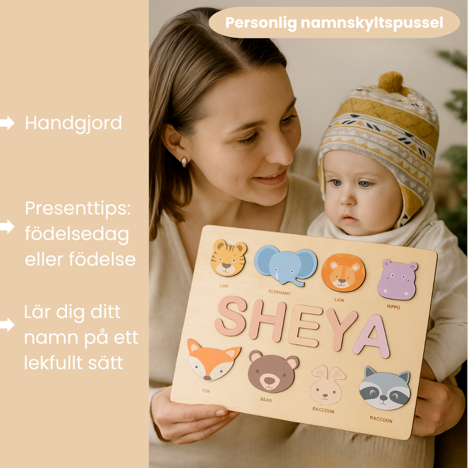 Woods™ - Njut av ett pussel med ditt eget namn! - Personligt pussel