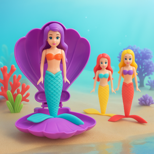 AquaWhirl – Magisk simglädje – Sjöjungfru i snäckskal