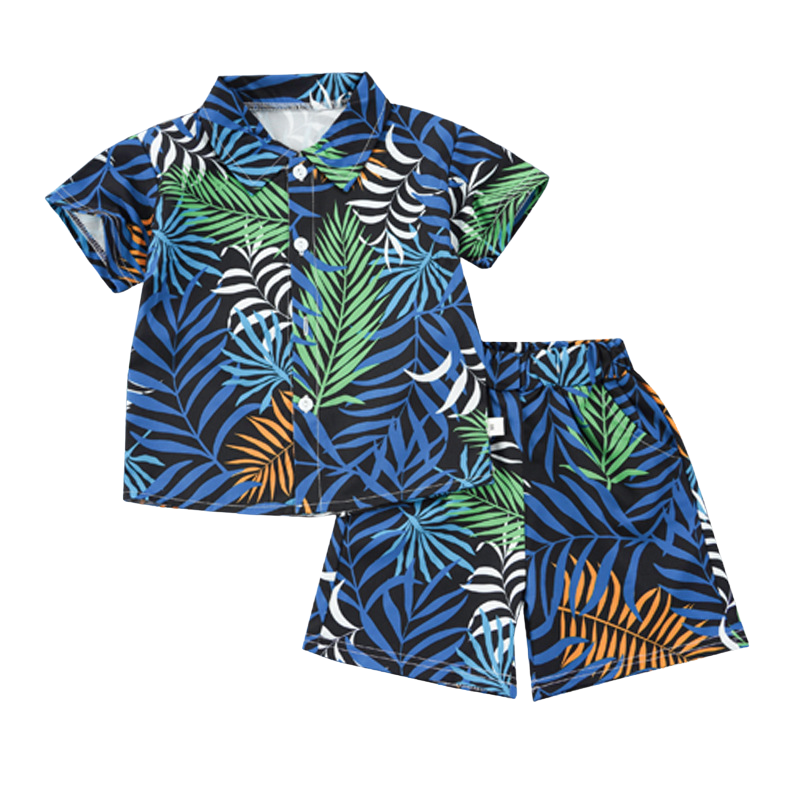 Mini Fashion™ - Fräsch och glad - Blommigt set för pojkar