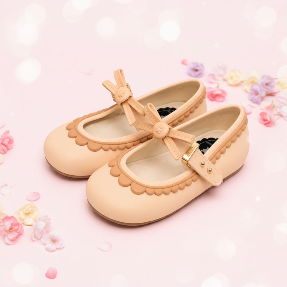 MiniChic – Elegans & stil – barntofflor med rosett