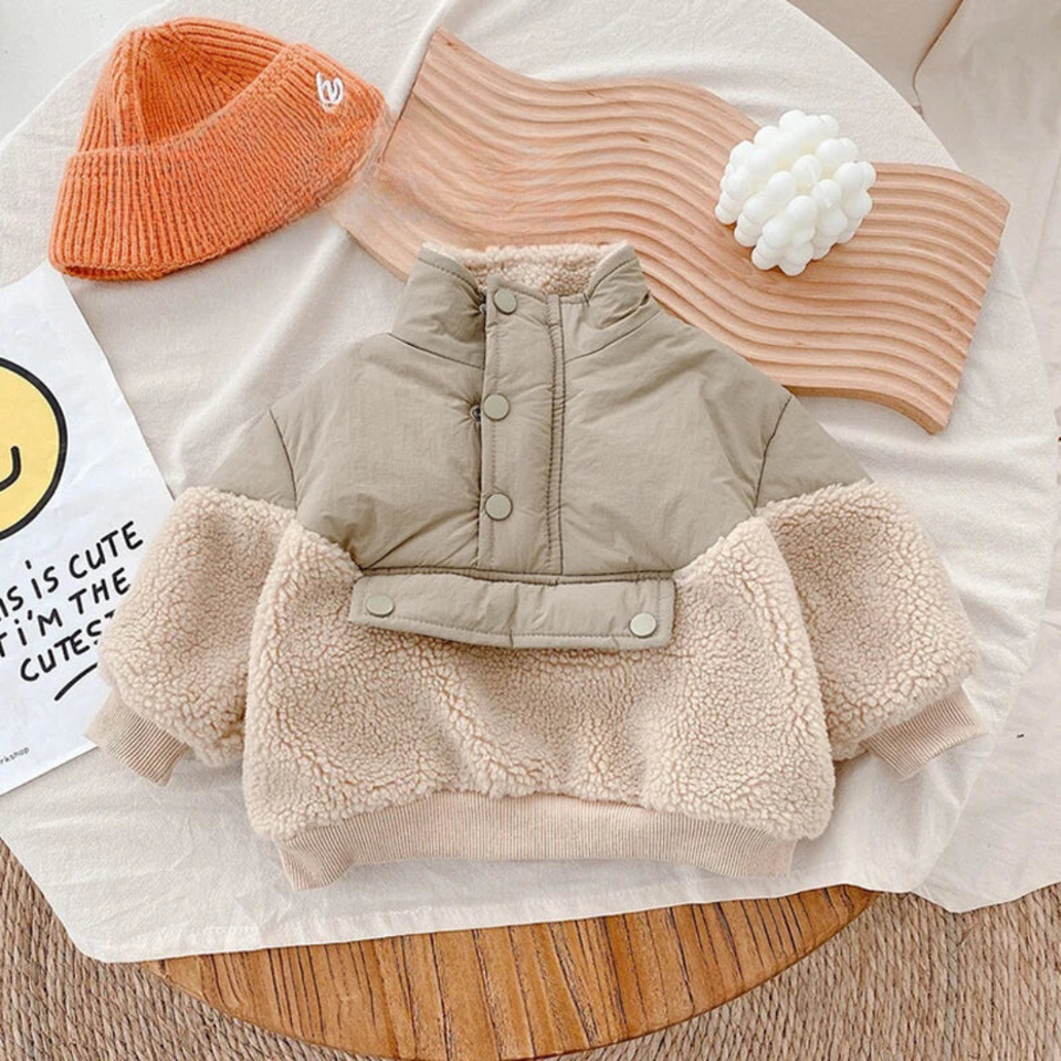 Mini Fashion™ - Supervarm - Lammullsjacka av fleece