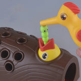 Magnetic Woodpecker Game™ - Tränar finmotoriken - Magnetspel med maskar