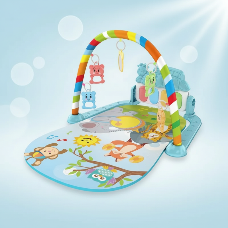 Musical Baby Play Gym – Färgglatt & pedagogiskt – Babygym-matta