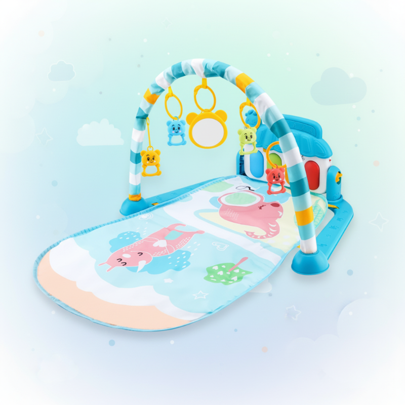 Musical Baby Play Gym – Färgglatt & pedagogiskt – Babygym-matta