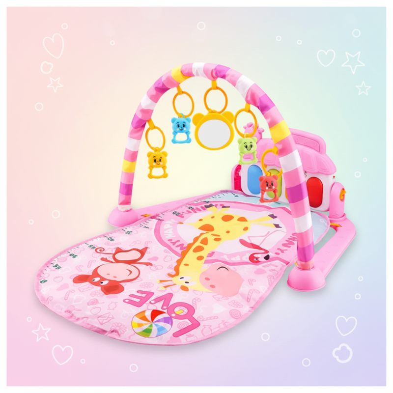 Musical Baby Play Gym – Färgglatt & pedagogiskt – Babygym-matta