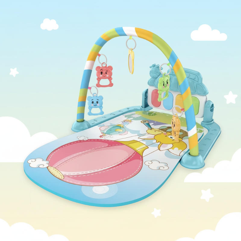 Musical Baby Play Gym – Färgglatt & pedagogiskt – Babygym-matta
