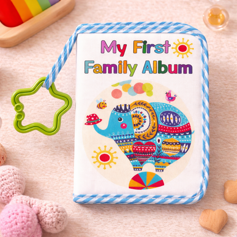 Baby Photo Album – Mjuk & Minnen – Fotobok i tyg