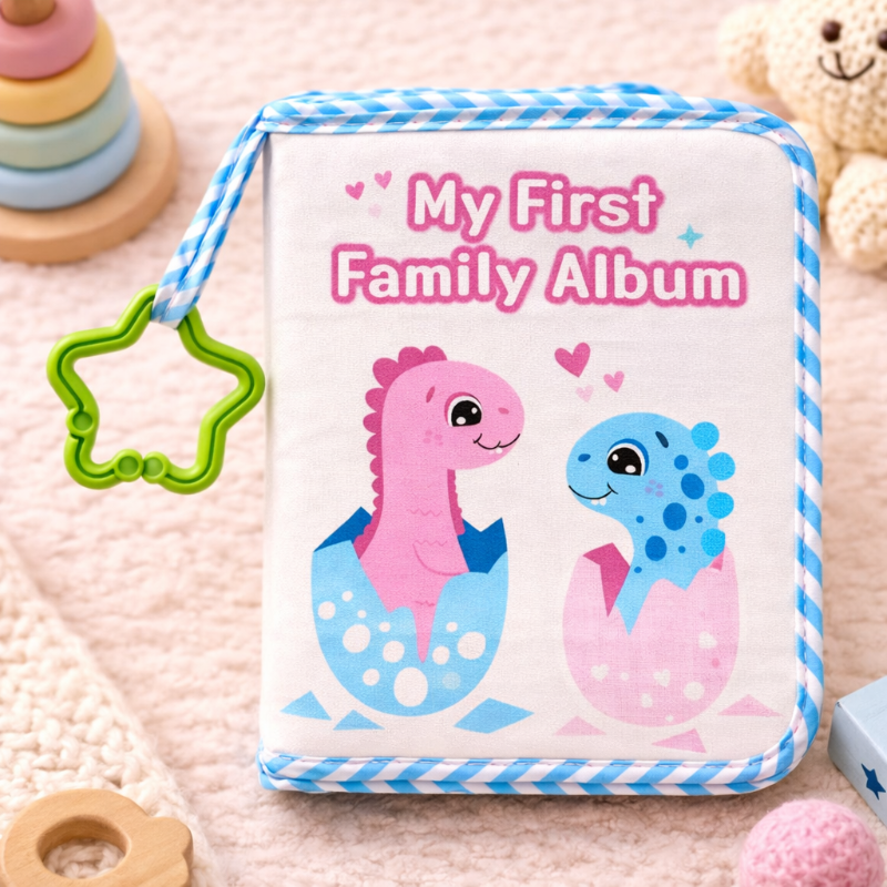 Baby Photo Album – Mjuk & Minnen – Fotobok i tyg