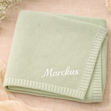 Personalized Baby Blanket – Mjuk & unik – Personlig broderad bomullsfilt