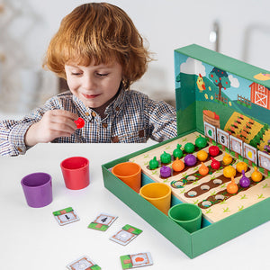 EduFarm – Lärande genom lek – Montessori-räknar- och färgspel för barn