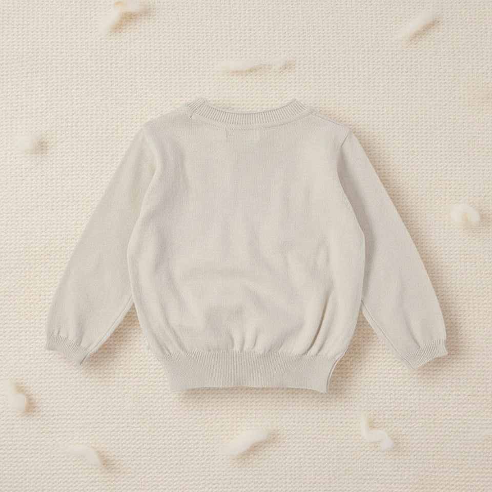 Thin Cotton Pullover – Ljus & Komfort – Stickad barntröja