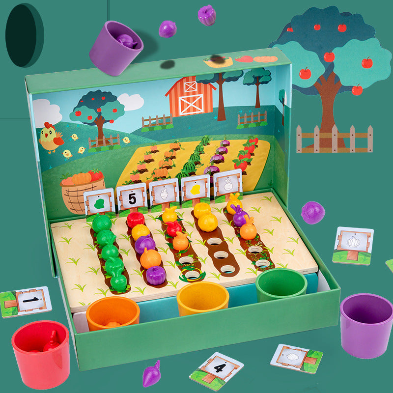 EduFarm – Lärande genom lek – Montessori-räknar- och färgspel för barn