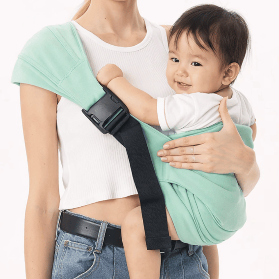 Baby Sling Carrier™ - Extra bred bärrem - Ergonomisk höftbärare