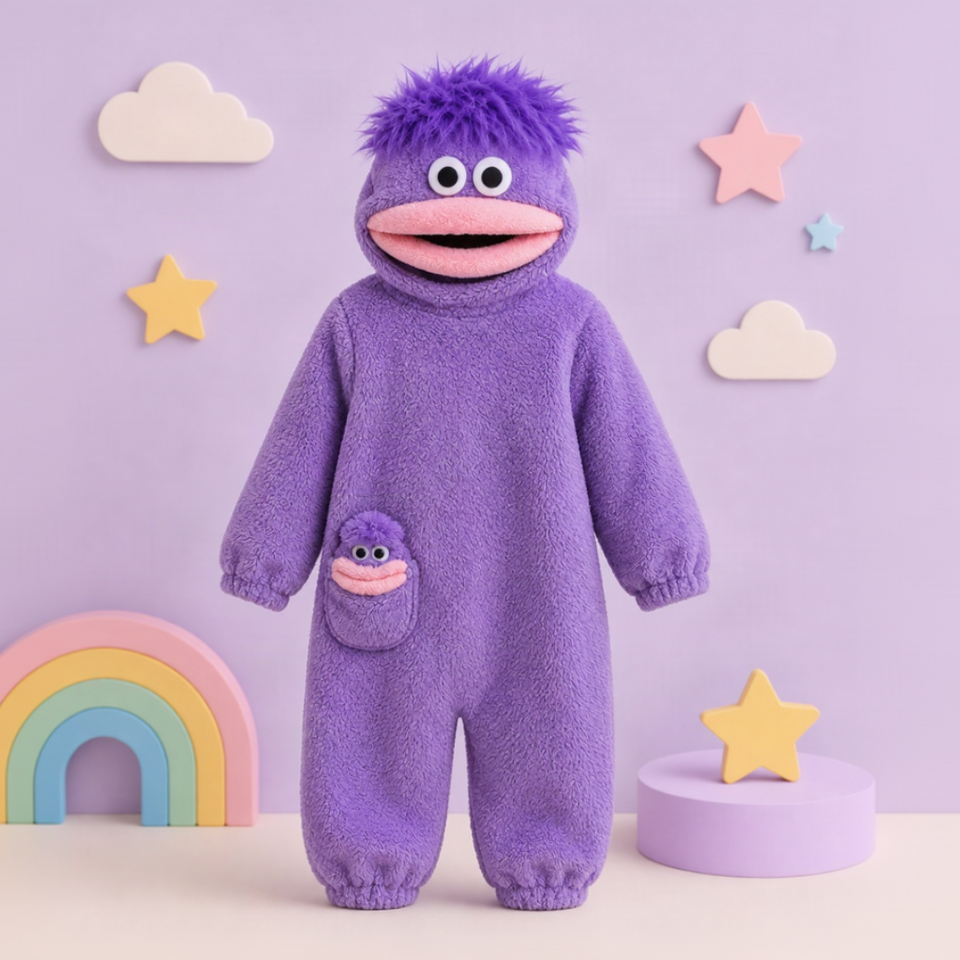 LittleMonster – Bekväm och söt – barnbody med roligt monstermotiv