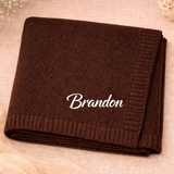 Personalized Baby Blanket – Mjuk & unik – Personlig broderad bomullsfilt