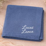 Personalized Baby Blanket – Mjuk & unik – Personlig broderad bomullsfilt