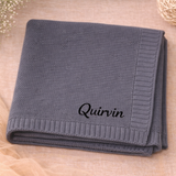 Personalized Baby Blanket – Mjuk & unik – Personlig broderad bomullsfilt
