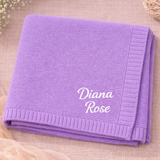Personalized Baby Blanket – Mjuk & unik – Personlig broderad bomullsfilt
