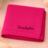 Personalized Baby Blanket – Mjuk & unik – Personlig broderad bomullsfilt