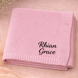 Personalized Baby Blanket – Mjuk & unik – Personlig broderad bomullsfilt
