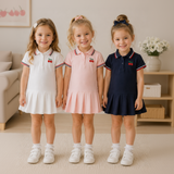 PetitJoy – Bekväm och stilfull – Poloklänning med körsbärsmönster
