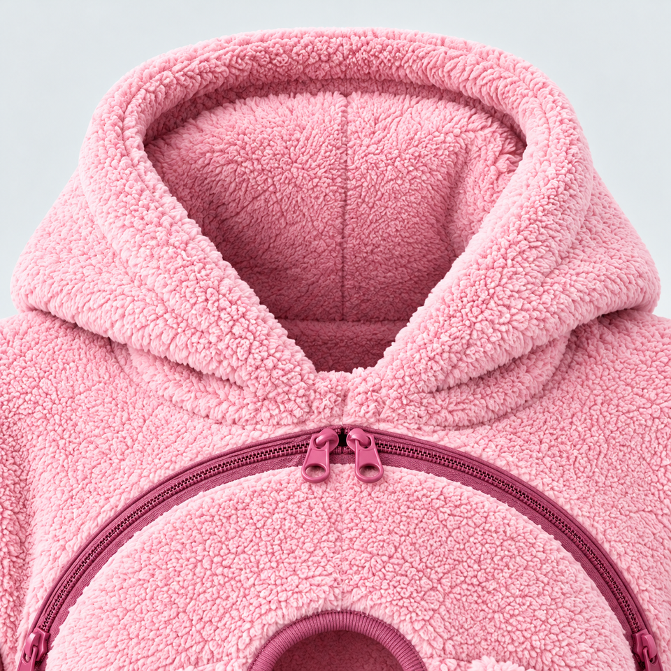 MamaHug – Varm och praktisk – 2-i-1-hoodie för mamma och bebis