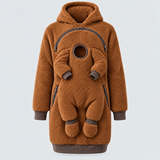 MamaHug – Varm och praktisk – 2-i-1-hoodie för mamma och bebis