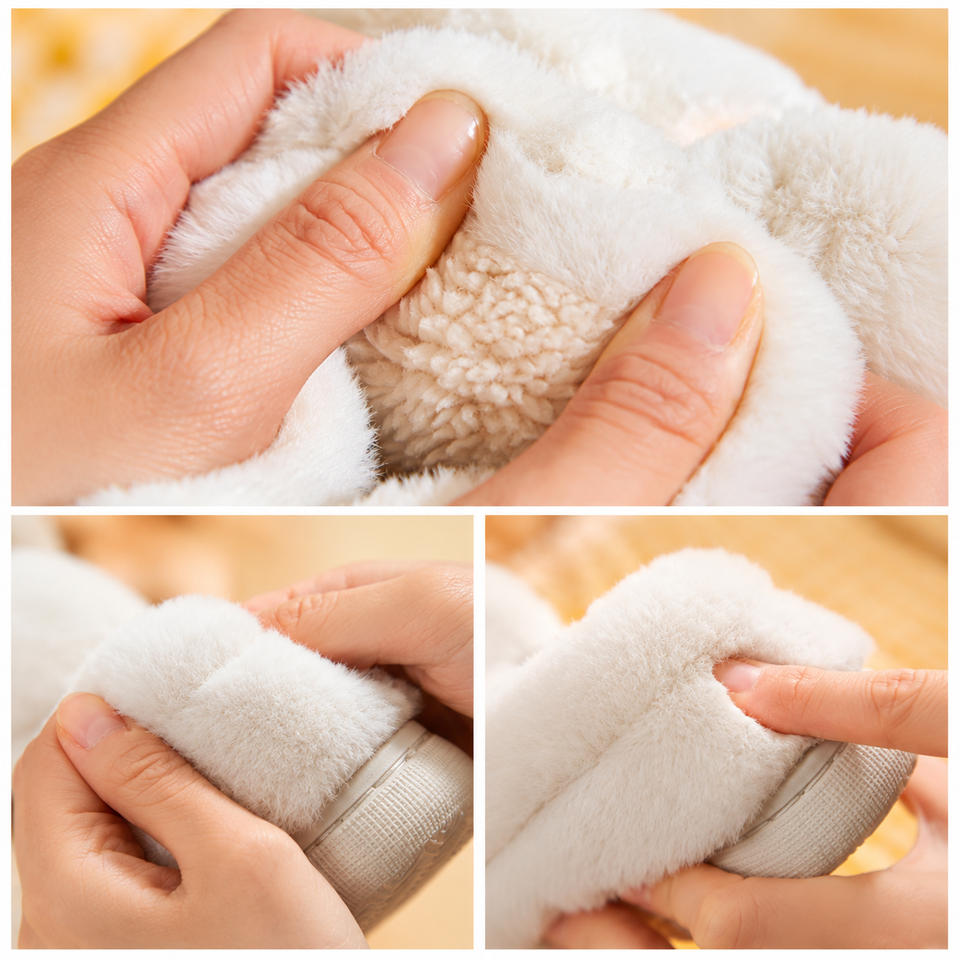 BunnyToes – Mjuka & varma – plyschiga kanintofflor