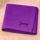 Personalized Baby Blanket – Mjuk & unik – Personlig broderad bomullsfilt