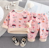 Mini Fashion™ - Cartoon Fleece-pyjamas för barn