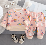 Mini Fashion™ - Cartoon Fleece-pyjamas för barn