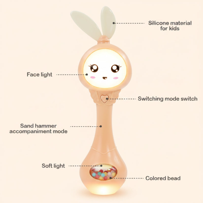 Fun Animal Rattle – Rolig & pedagogisk – Babyrassel