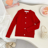 CozyBelle – Elegant & varm – Stickad kofta med knappar