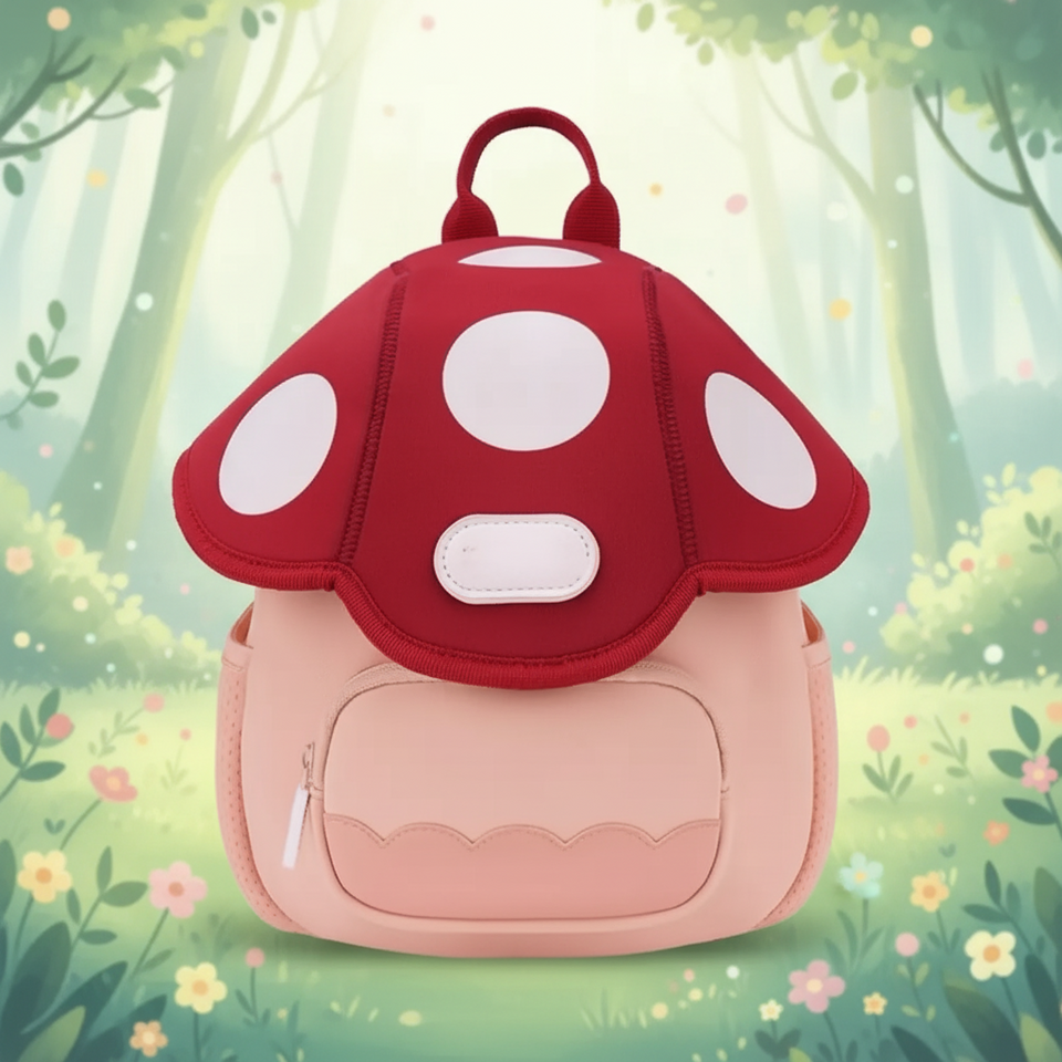 MushroomPack – Sött & praktiskt – Ryggsäckar för barn