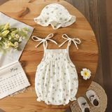 LittleBlossom – Sommarkomfort och stil – Bodysuit med huva för spädbarn