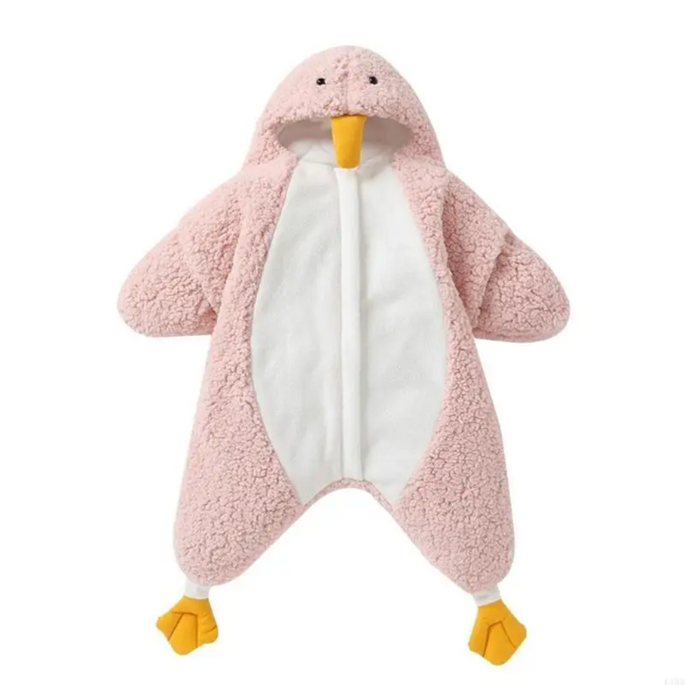 LittlePenguin – Mjuk & varm – Sovsäck i form av en pingvin-jumpsuit för spädbarn