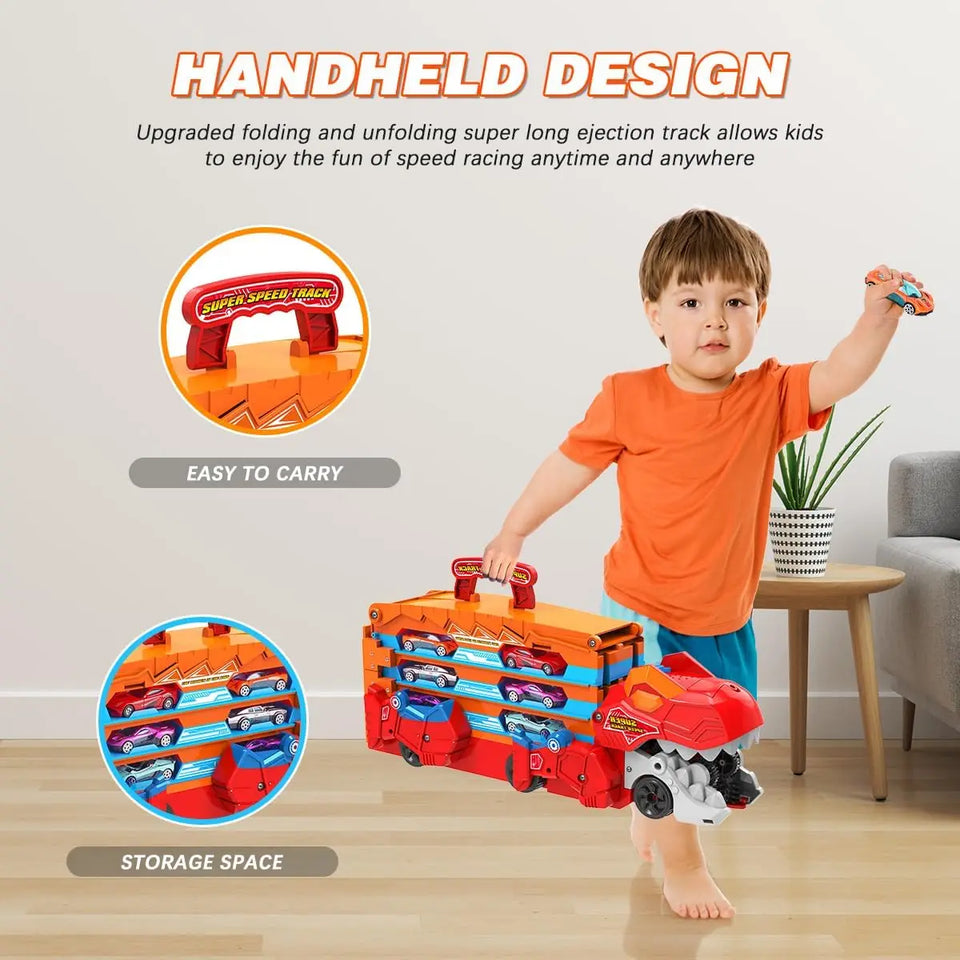 JurassicTruck™ – Cool & rolig – hopfällbar dinosaurietransportvagn