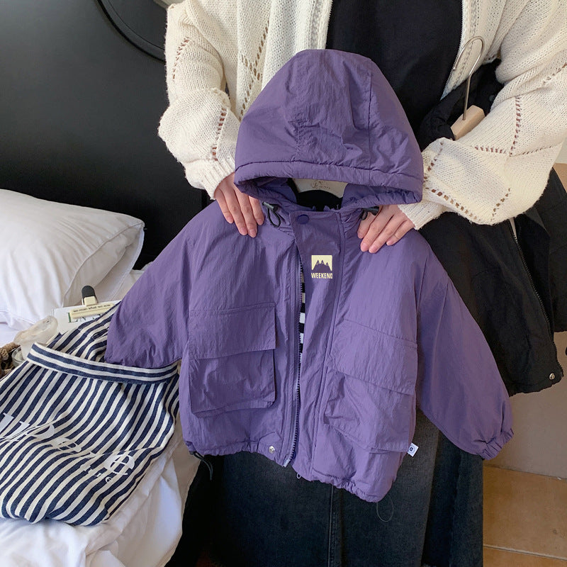 LiloWear – Vindtät och vattenavvisande – Barnvindjacka med huva