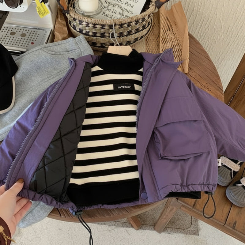 LiloWear – Vindtät och vattenavvisande – Barnvindjacka med huva