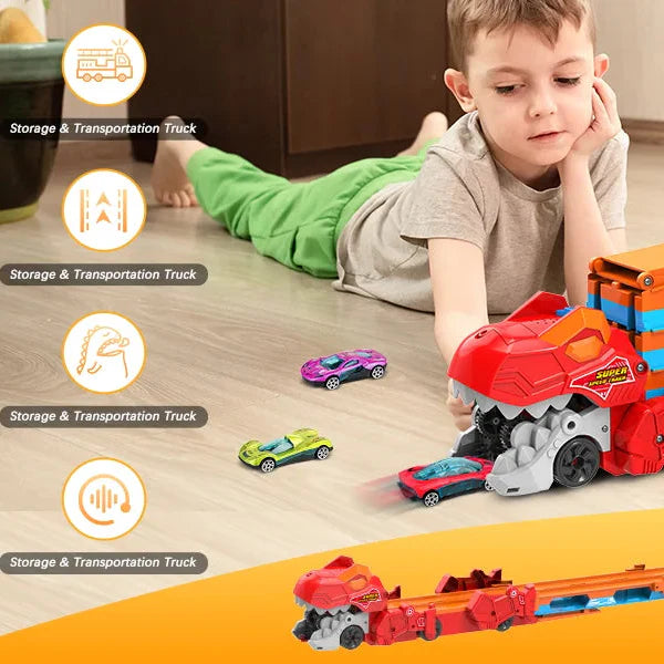 JurassicTruck™ – Cool & rolig – hopfällbar dinosaurietransportvagn