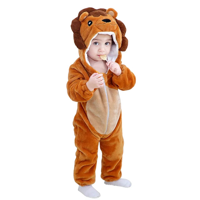Mini Fashion - Hållbar & tvättbar - Djurromper Onesie (0-24 månader)