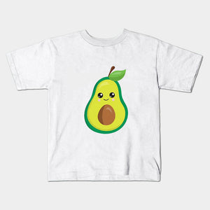 Mini Fashion™ - Matcha med familjen - Avocado T-shirt Vit