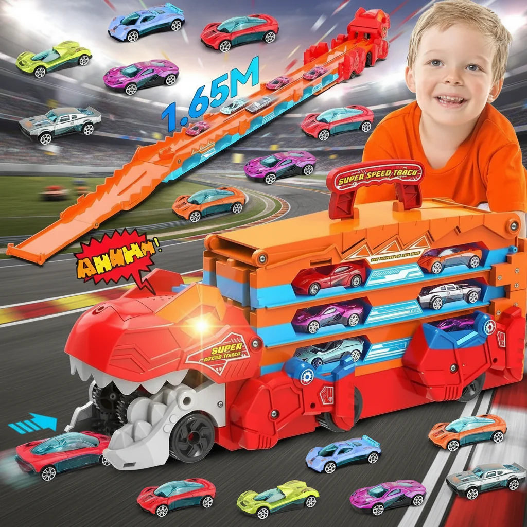 JurassicTruck™ – Cool & rolig – hopfällbar dinosaurietransportvagn