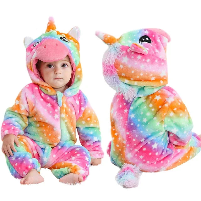 Mini Fashion - Hållbar & tvättbar - Djurromper Onesie (0-24 månader)
